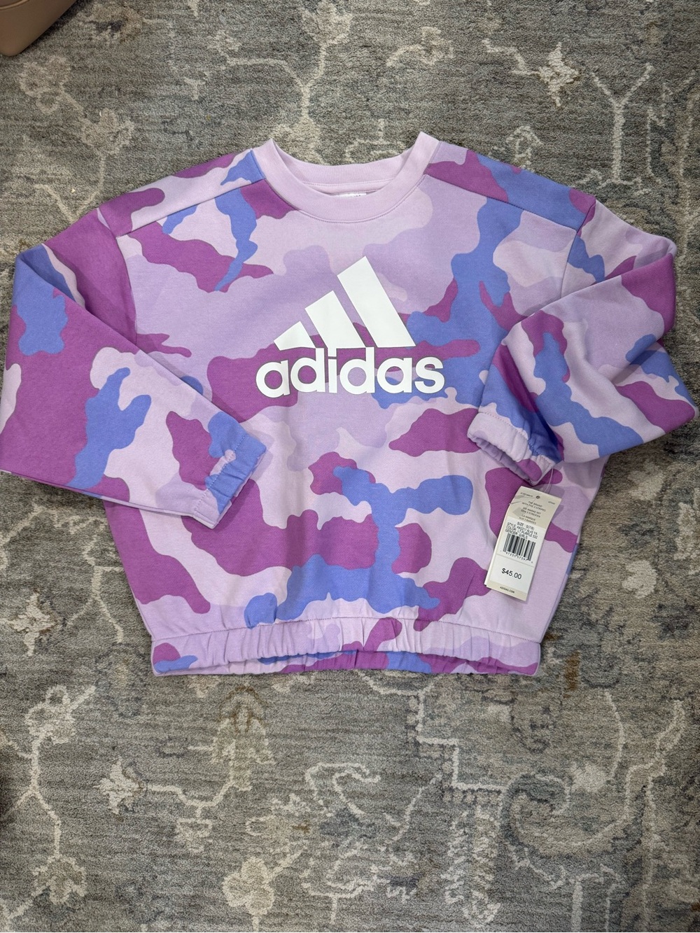 ASOS Purple & Lavender Camo Logo Sweatshirt